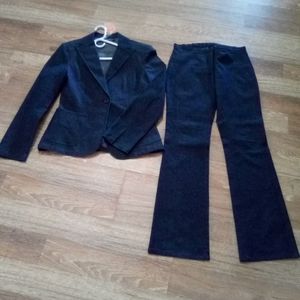 Denim pants suit